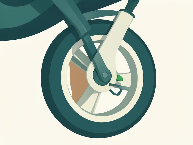 A wheel lock with a green indicator (illustration)